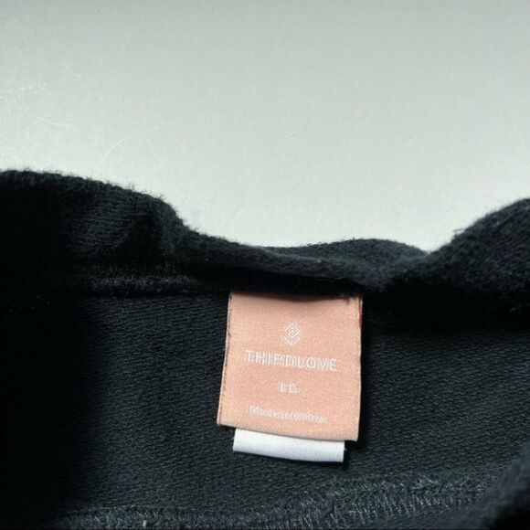 Thirdlove Black Weekend Terry Sweatshirt Size Large - Picture 3 of 7